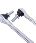 Honda Acura Front Driver And Passenger Sway Bar Links Fits 2018 To 2021 Accord 2020 To 2021 CRV Hybrid 2016 To 2021 Civic 2019 To 2021 Insight And 2019 To 2021 Acura RDX Beefy Suspension Links, pair of silver metal links