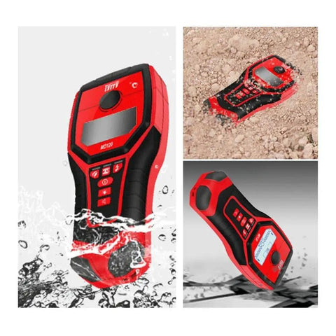 Heavy Duty 4 In 1 Electronic Stud Finder And Wall Scanner With Live Ac Wire Detection and Metal Joist Locator in water.
