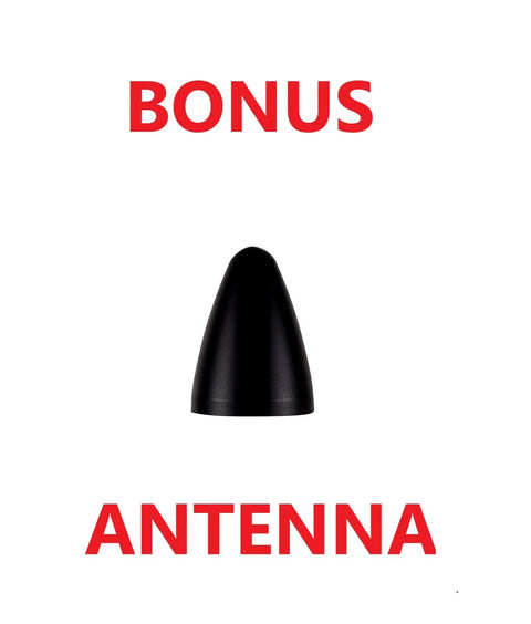 Super Shorty 1.5 Inch Antenna For Saturn Sky Black Powder Coated Billet Aluminum Plug N Play Includes 0.75 Inch Delete Cap Easy Install