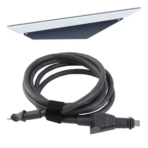 Rock Solid 6.6 Ft Ethernet Extension Cable IP68 Waterproof Flat Network Cord For Router with connectors and flat design.