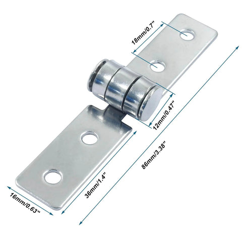Stainless steel 3 inch folding butt hinge with measurements, part of the 3 Inch Folding Butt Hinges Set Of 2 Stainless Steel Door And Window Hinges With 4 Holes And 8 Mounting Screws Durable Corrosion Resistant Load Bearing Hardware Ideal For Home Improvement Projects In Doors Cabinets And Windows