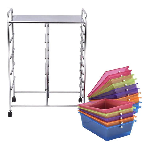 Versatile Rolling Storage Cart With 15 Drawers For Keeping Your Home Office Spotless And Fast Gear Swaps During Any Daily Grind Or Weekend Maker Project