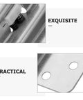 Close-up of 8 Pack 1.5mm White Nickel Embedded Kitchen Cupboard Door Hinges Self Closing Flush Hidden Cabinet Soft Close Hinges