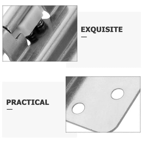 Close-up of 8 Pack 1.5mm White Nickel Embedded Kitchen Cupboard Door Hinges Self Closing Flush Hidden Cabinet Soft Close Hinges