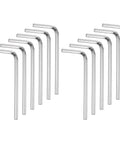 12 Piece 7/64 Inch Hex Key Wrench Set Made From 45 Steel L Shaped SAE Allen Wrenches With Long And Short Arms Nickel Plated