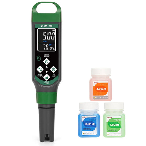 All In One Digital Water Tester With Large Color Screen For Simultaneous pH EC TDS And Temperature Readouts, 4 In 1 Water Quality Pen