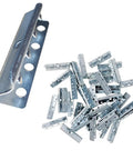 Must Have Pro Grade Webbing Clip Repair Kit For Upholstery Chairs And Sofas 50mm By 13mm Metal End Clips with screws