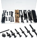 Stainless Steel Crib Hardware Replacement Kit With 76 Pieces Including Baby Bed Frame Bolts And Barrel Nuts For Delta Graco