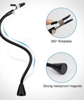 Magnetic Helping Hands Soldering Clamp with 360° rotatable arm and strong neodymium magnets for electronics welding repair.