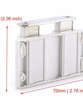 Magnetic Touch Latch Double Cabinet Catch No Handle Soft Close Drawer Stopper showing dimensions 60mm x 70mm