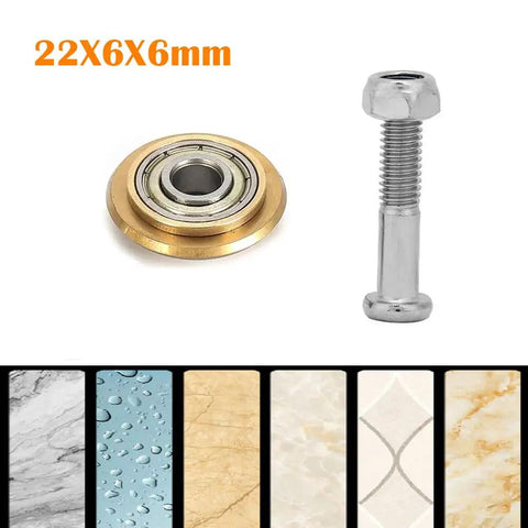 Two Pack Built Like A Tank Tile Cutter Replacement Wheel Featuring Premium Tungsten Carbide Bearing And Quick Bolt Lock Nut For Glazed Ceramic Glass Manual Cutting Slick Glide Cuts Zero Hassle