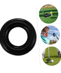 Two Pack Weighted Golf Swing Trainer Rings for Practice and Warm Up, black ring, enhances swing stability.