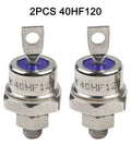 Pack Of Two Built Tight Stud Mount Diode Rectifiers Rated 40 Amps And 1200 Volts showing threaded mount design and diode structure.