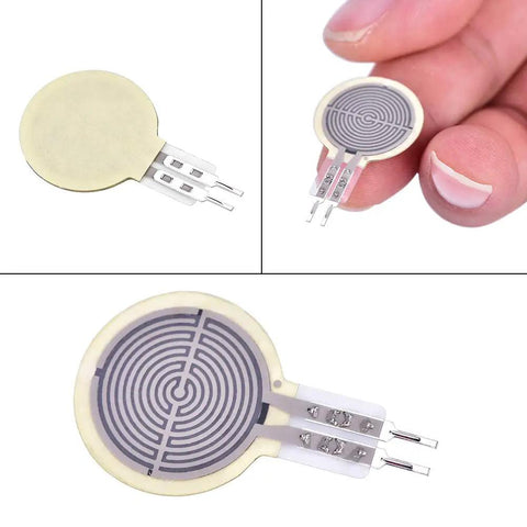 Intelligent Flexible Thin Film Circle Pressure Sensor For Force Sensing Resistor RP-C18.3-ST, round thin-film sensor with leads