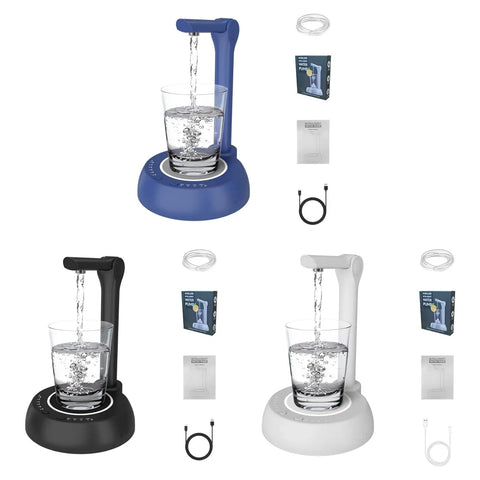 Three Electric Water Dispensers For 1 To 5 Gallon Bottles With Adjustable Stand, Desktop Hydration Station For Home Office Or Dorm