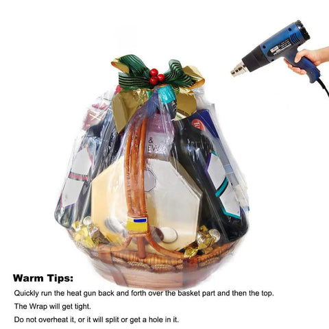 Legit Crisp Shrink Wrap Bags For Gift Baskets 40X47 Inch Xxlarge 5 Pack Real Clear Cello Pvc Poly Wraps Straight Up Mega Heavy Duty Smooth Seal Packaging