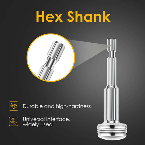 Kuenuilr 1/4in hex-shank drill cutting wheel set, 6 HSS blades for rotary tools