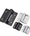 Constant Torque Position Control Hinges With Friction Adjustable Action One Piece T Hinges for Smooth Door Use in black and silver
