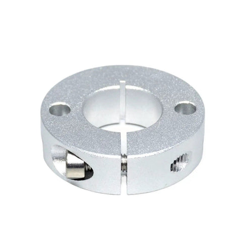 Solid Rock Aluminum Alloy Fixed Ring Counterbore Double Hole Shaft Collar Ideal For Heavy Duty Machinery As Spacer Or Mechanical Stop With Single Split Clamp Locks Tight To Prevent Slippage So Your Gear Stays Locked And Loaded Like It Should Be., aluminum shaft collar with split clamp and counterbore holes