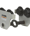 Heavy Duty Push Trolley 4400 Pounds Capacity For I Beam 2 5 Eighths In To 8 5 Eighths In Flange Width Four Sealed Bearing Rollers