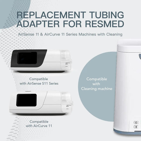 Tubing Adapter Replacement For AirSense 11 And AirCurve 11 CPAP Machines 5 Ft Silicone Tubing Included Seamless Fit Clean And Sanitize Ready Durable Sleep Therapy Accessory, compatible with AirSense 11 and AirCurve 11