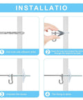 Installation steps for Beefy Heavy Duty Drywall Anchors Kit With One Eighth Inch Toggle Bolts, 200 PCS, 50 Sets, Metal Butterfly Anchors.