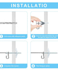 Installation guide for 15 Pcs One Quarter Inch Heavy Duty Drywall Anchors And Screws Toggle Bolts Wing Nuts Hollow Wall Anchors