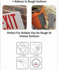 Packaging of Industrial Strength Hook And Loop Fasteners For Outdoor Use, Tough As Nails Heavy Duty That Holds Up To 15 Lbs