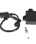 Ignition Coil CDI Box Replacement Kit For Kawasaki Bayou 220 1996 To 2002 And Bayou 250 2003 To 2011 With Spark Plug