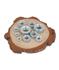 Zinc Plated Carbon Steel Self Clinching Rivet Nutserts M2 To M10 30 Piece Set For Sheet Metal Jobs arranged on wood slab.