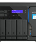 Heavy Duty Eight Bay Network Attached Storage with dual SSD slots and multiple HDD bays for efficient data syncing.