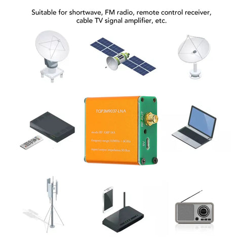 Pro 0.1 Mhz To 6 Ghz Full Band Low Noise Amplifier With 20 Db High Gain Lna Rf Preamplifier Module And Sma Female Jack Featuring A Built In 300 Mah Battery For Fm Radio Setup That Runs Dead Smooth with remote controls and devices around.
