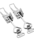 Beefy Toggle Clamp Kit 304 Stainless Steel, Adjustable Locking Mechanism, 91 to 102 mm, 2 Pack, Durable Latches