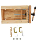 Beefy Portable Wooden Workbench With Woodworking Vise And C Type Clips 360 Degree Rotating Bench for home shop view