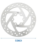 140mm 6-Bolt Stainless Steel Bike Disc Brake Rotor For Road, Mountain, BMX And Electric Scooters, top view