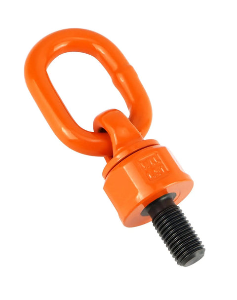 Beefy Heavy Duty M16 Swivel Hoist Ring Two Pack 1.12 To 2 Ton Working Load Limit 360 Degree Rotation G80 Alloy Steel