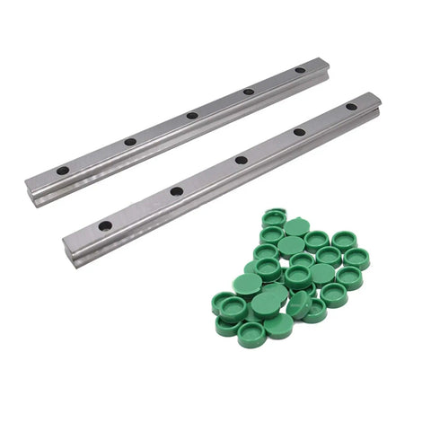 Dual Linear Rail Guide Kit With Four Sliders 200-1600mm Length HGH20CA And HGW20CC Compatible For CNC Machines, 3D Printers, And Motion Systems, beefed up long travel, stainless steel rails with end caps
