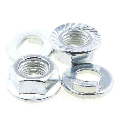 Alloy Steel Wheel Nut Kit For Electric Scooters Front And Rear Motors With Washers Easy Install Durable Replacement Parts