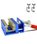 No Fuss Drill Free Golf Club Vise With Heavy Duty Aluminum Shaft Clamp and Rock Solid Workbench Mount Grip Removal Tool for Quick Repairs and Easy Grip Swaps.