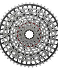 XX Eagle T-Type 12-Speed Cassette With 10-52T Range, 520 Percent Gear Span, Beefy Built From Steel And Aluminum, Silver And Black
