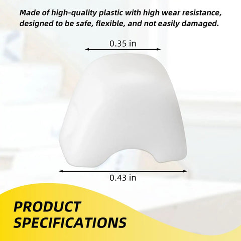 No Mar Tip Replacement For Brad Nailer Gun Rubber Tip To Keep Wood Scratch Free Fits BCN650D1 BCN662D1 DCN650B DCN650D1 DCN662B DCN662D1 Models Easy Install Durable Nailer Accessory For Pros On The Job 0.35 in plastic tip