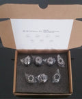 ER20 Spring Collet Set 7-Pack 1/8 to 1/2 Inch, Pro Grade Steel, open box with collets in foam, high precision 1065 carbon steel
