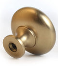 One And One Quarter Inch Champagne Bronze Zinc Alloy Cabinet Knob Single Hole Center Mount For Kitchen Cabinets Drawers Dressers