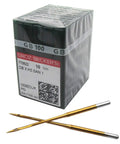 100 Pack Industrial Embroidery Machine Needles DBXK5 SAN1 GEBEDUR Titanium Coated Round Shank Not For Household Machines Clear Plastic Box Size 65 9 For Industrial Use Only in clear box