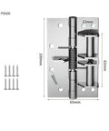 Three In One Door Closer With Spring Hinge For Interior Doors Auto Self Close Smooth Operation Quiet Close Fits Most Standard Doors