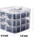 Transparent case containing 620 Piece Car Retainer Clips Kit With 16 Sizes Plastic Fasteners and Push Pin Rivets for various cars.