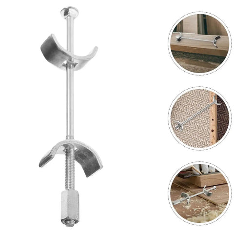 6 Piece Countertop Joiner Connectors Set With Thread Bolts For Butcher Block Tabletop And Benchtop Furniture Assembly