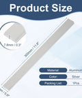 Pro Grade Aluminum T Track 11.8 Inch For T Slot Miter Sliders Non Porous Woodworking Fixtures product size and material details