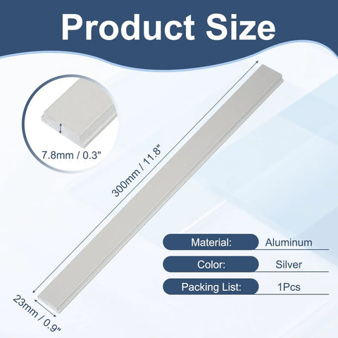 Pro Grade Aluminum T Track 11.8 Inch For T Slot Miter Sliders Non Porous Woodworking Fixtures product size and material details