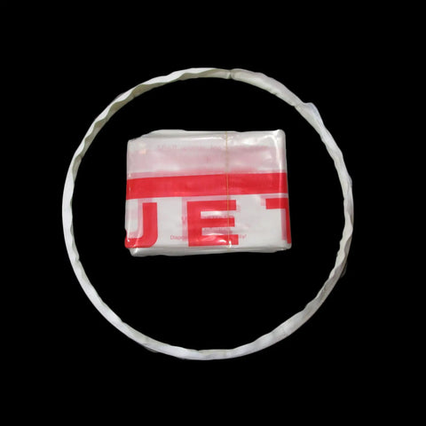 Beefed-Up 2-Micron Canister Filter Kit For Vortex Cone Dust Collectors hardware and bags for JET DC, shown with snap ring